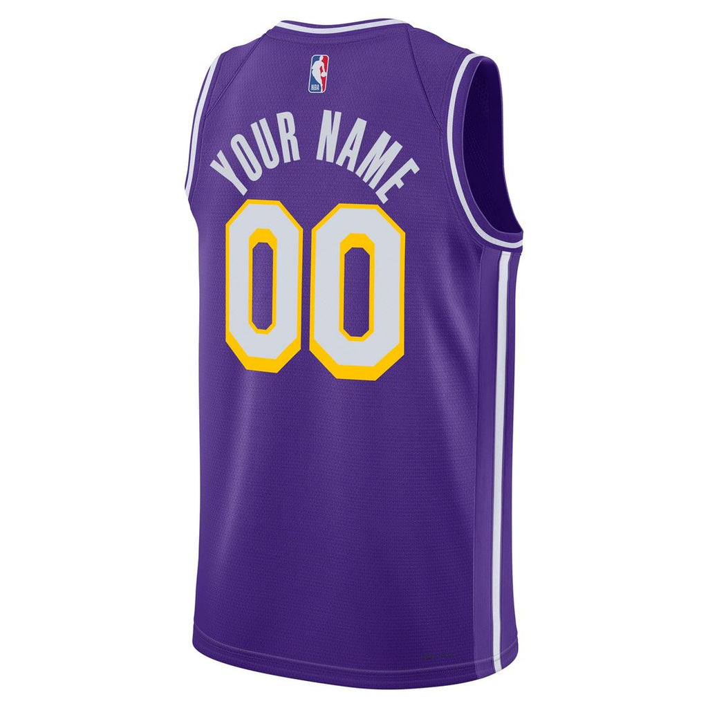 Los Angeles Lakers Jordan Brand Unisex Swingman Custom Jersey - Statement Edition - Purple