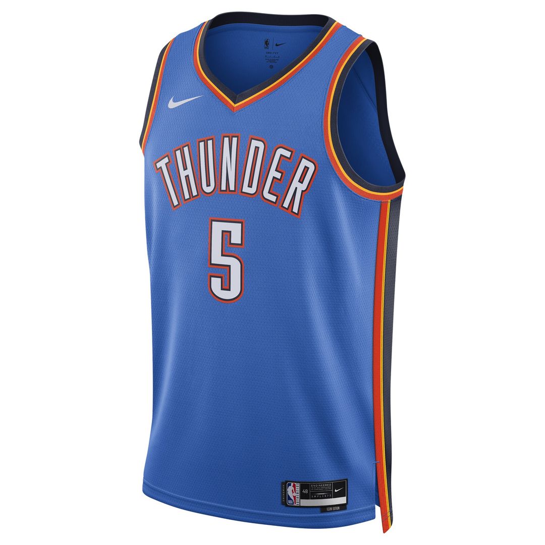 Oklahoma City Thunder Luguentz Dort Nike Unisex Swingman Player Jersey - Icon Edition - Blue