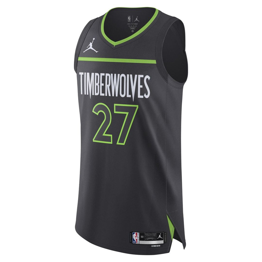 Minnesota Timberwolves Rudy Gobert Jordan Brand Authentic Jersey - Statement Edition - Anthracite