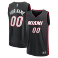 Miami Heat Fanatics Fast Break Custom Jersey - Icon Edition - Black