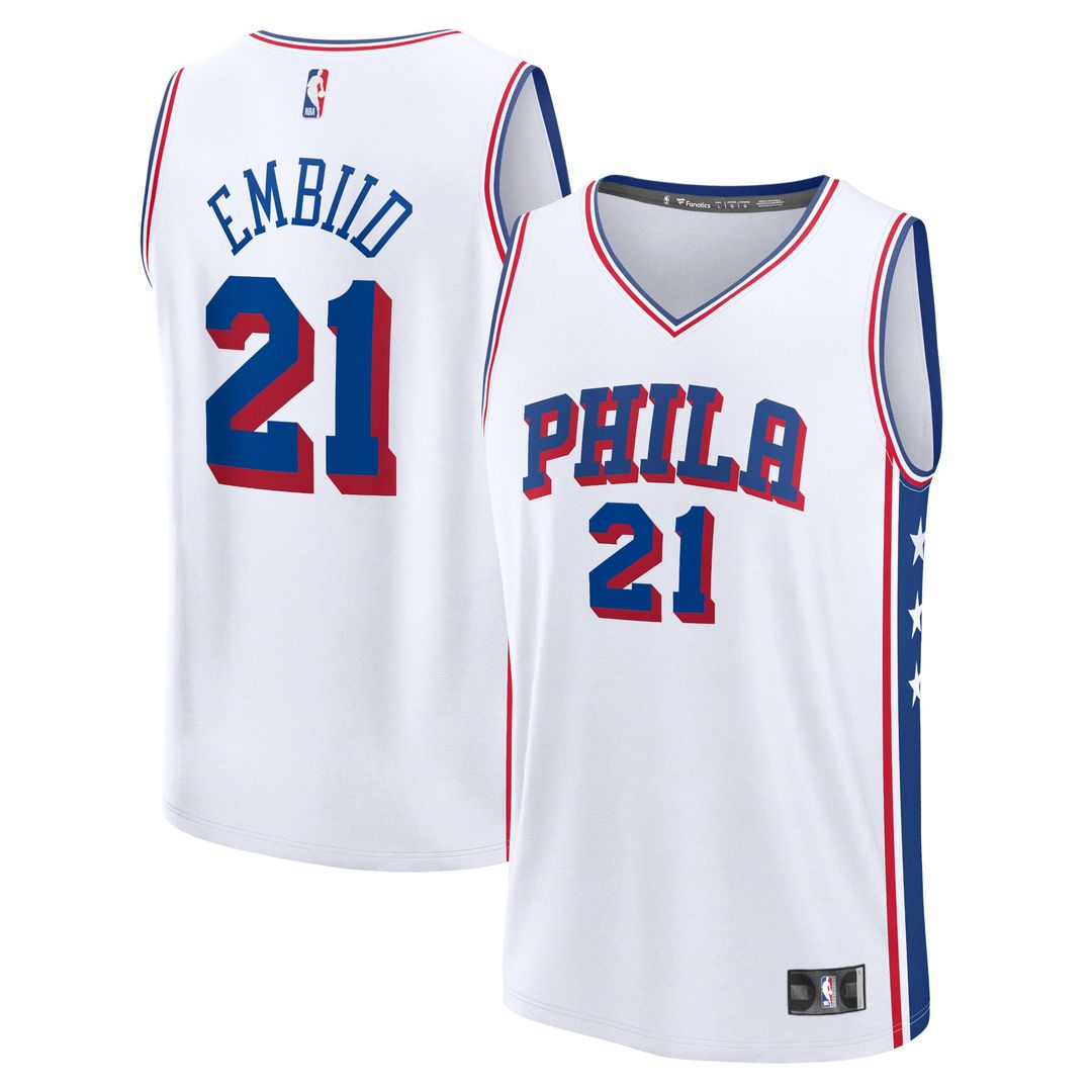 Philadelphia 76ers Joel Embiid Fanatics Fast Break Replica Jersey - Icon Edition - Royal
