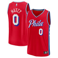 Philadelphia 76ers Tyrese Maxey Fanatics Fast Break Replica Player Jersey - Statement Edition - Red