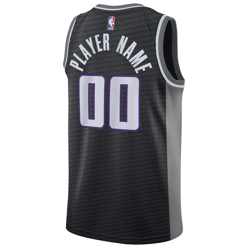 Sacramento Kings Nike Swingman Custom Jersey Black - Statement Edition