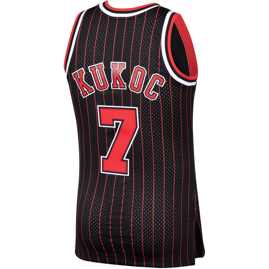 Chicago Bulls Toni Kukoc Mitchell & Ness 1995/96 Hardwood Classics Swingman Jersey - Black
