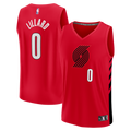 Portland Trail Blazers Damian Lillard Fanatics Fast Break Replica Jersey - Red - Statement Edition