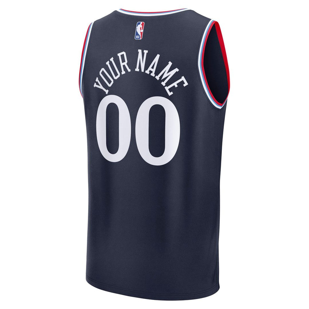 LA Clippers Fanatics Youth Fast Break Custom Replica Jersey - White - Association Edition