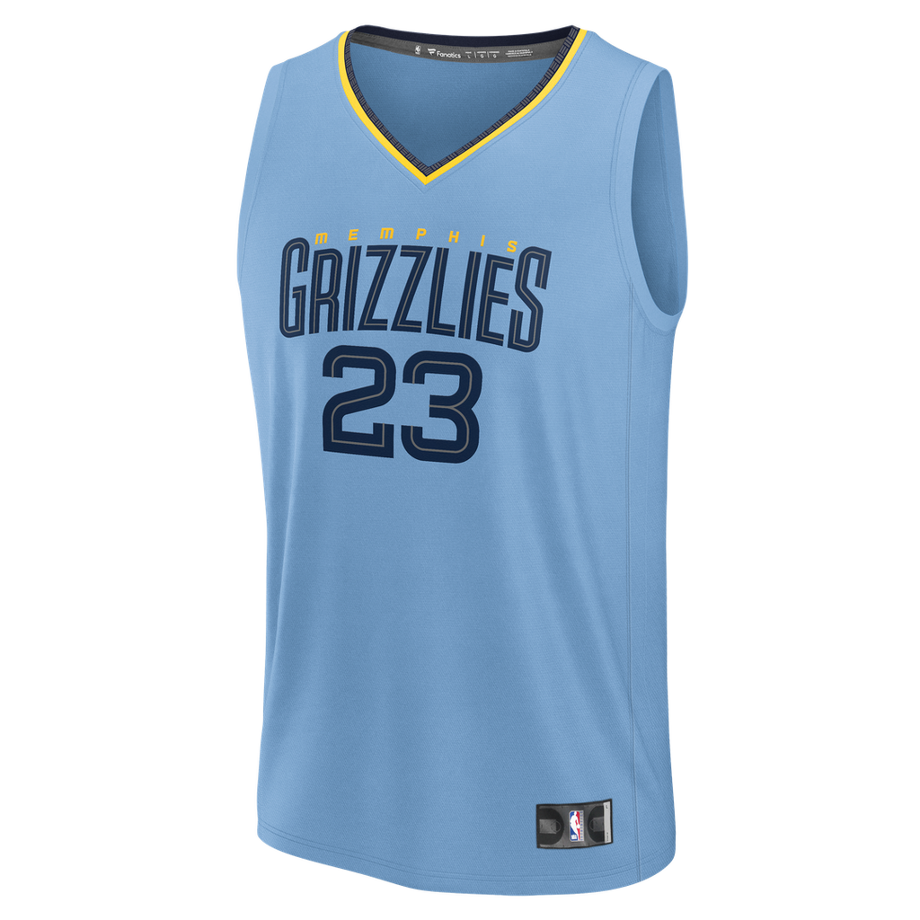 Memphis Grizzlies Cedric Coward Fanatics Fast Break Replica Player Jersey - Statement Edition - Light Blue