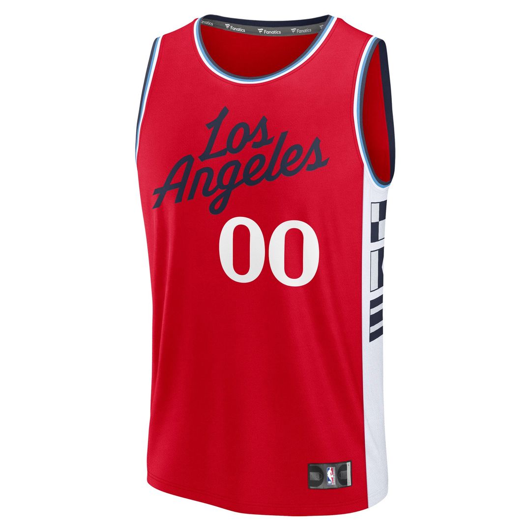 LA Clippers Fanatics Youth Fast Break Custom Replica Jersey - Navy - Icon Edition