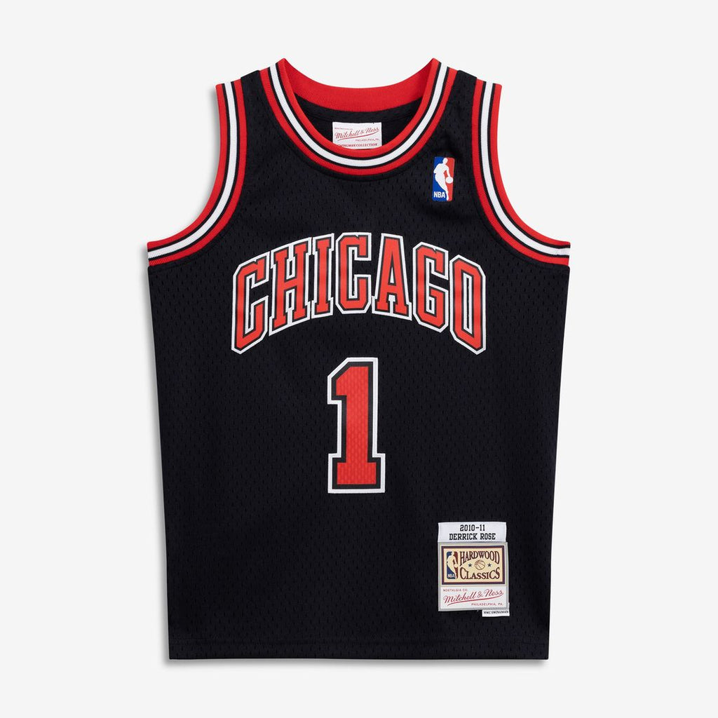 Chicago Bulls Derrick Rose Mitchell & Ness Youth 2008/09 Hardwood Classics Swingman Jersey - Red