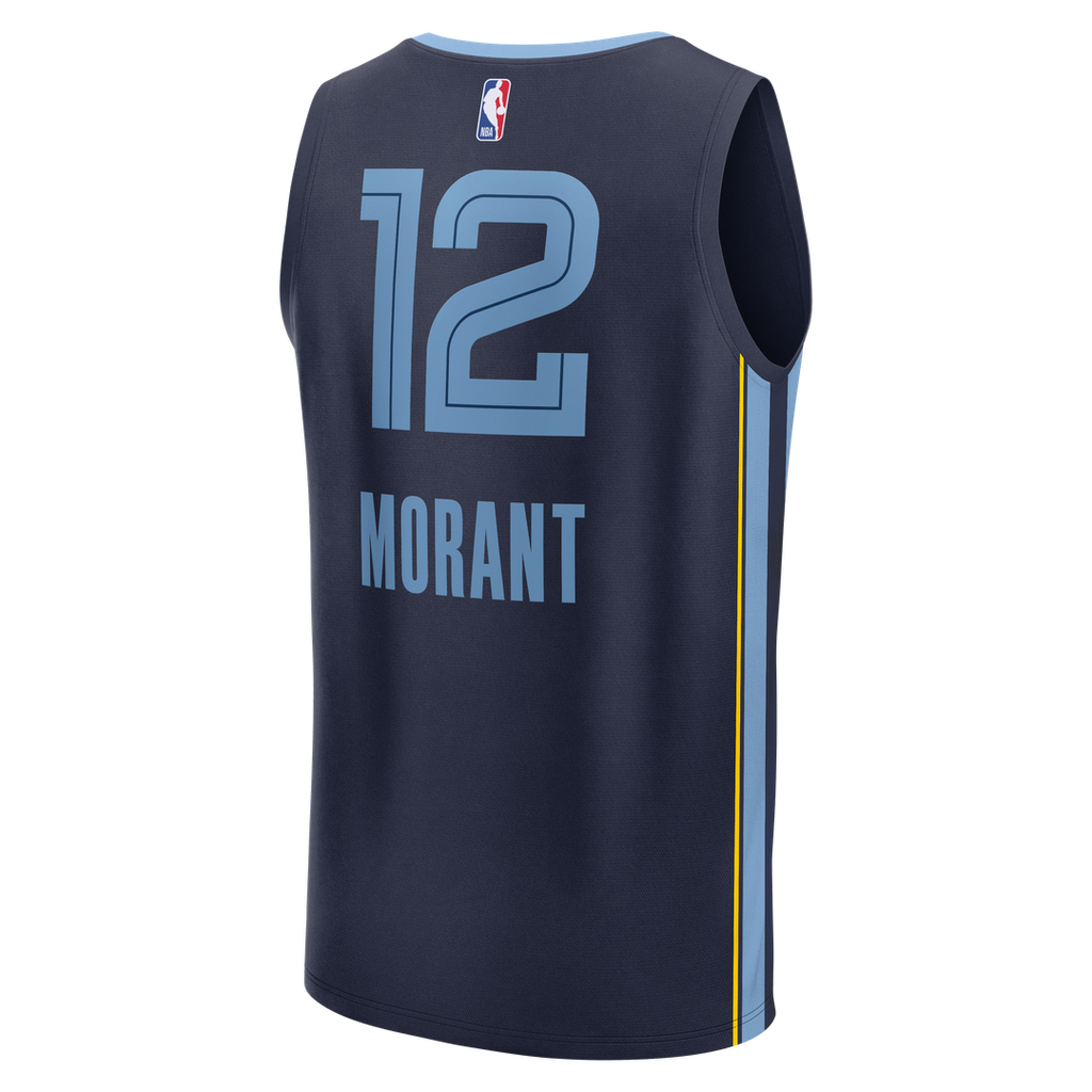 Memphis Grizzlies Ja Morant Fanatics Youth Fast Break Replica Player Jersey - Icon Edition - Navy