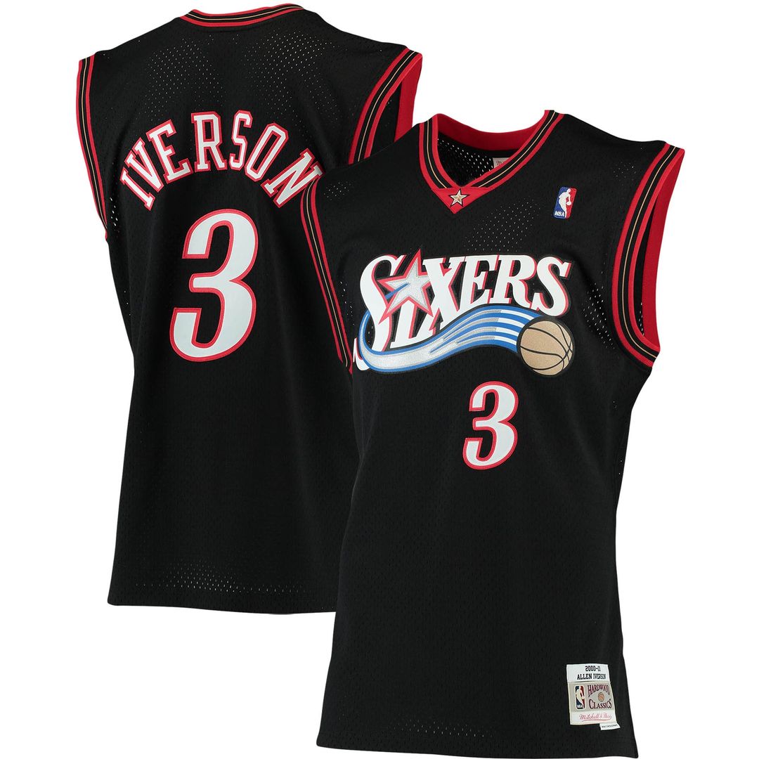 Philadelphia 76ers Allen Iverson Mitchell & Ness 1996/97 Big & Tall Hardwood Classics Swingman Jersey - Red