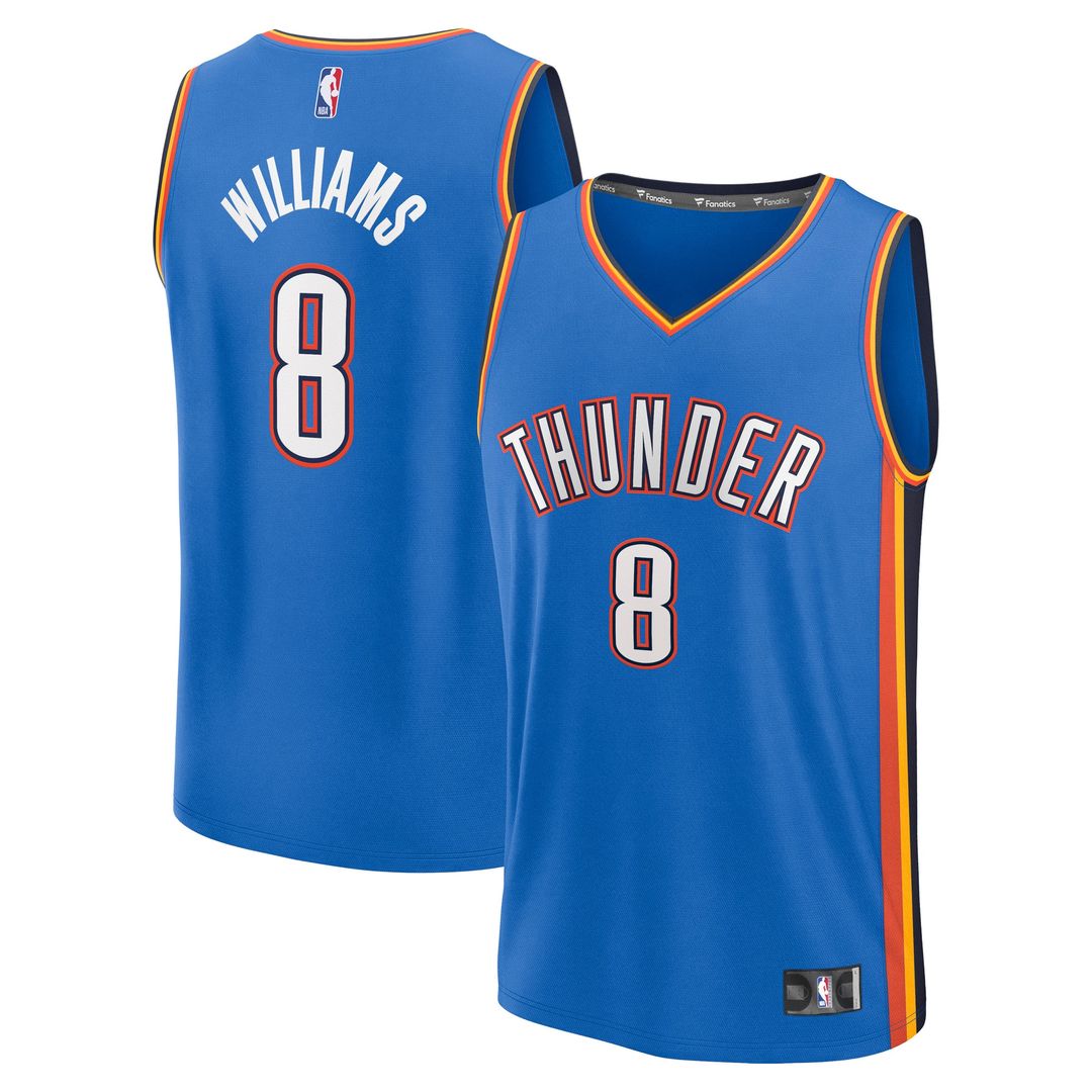 Oklahoma City Thunder Jalen Williams Fanatics Fast Break Replica Player Jersey - Icon Edition - Blue