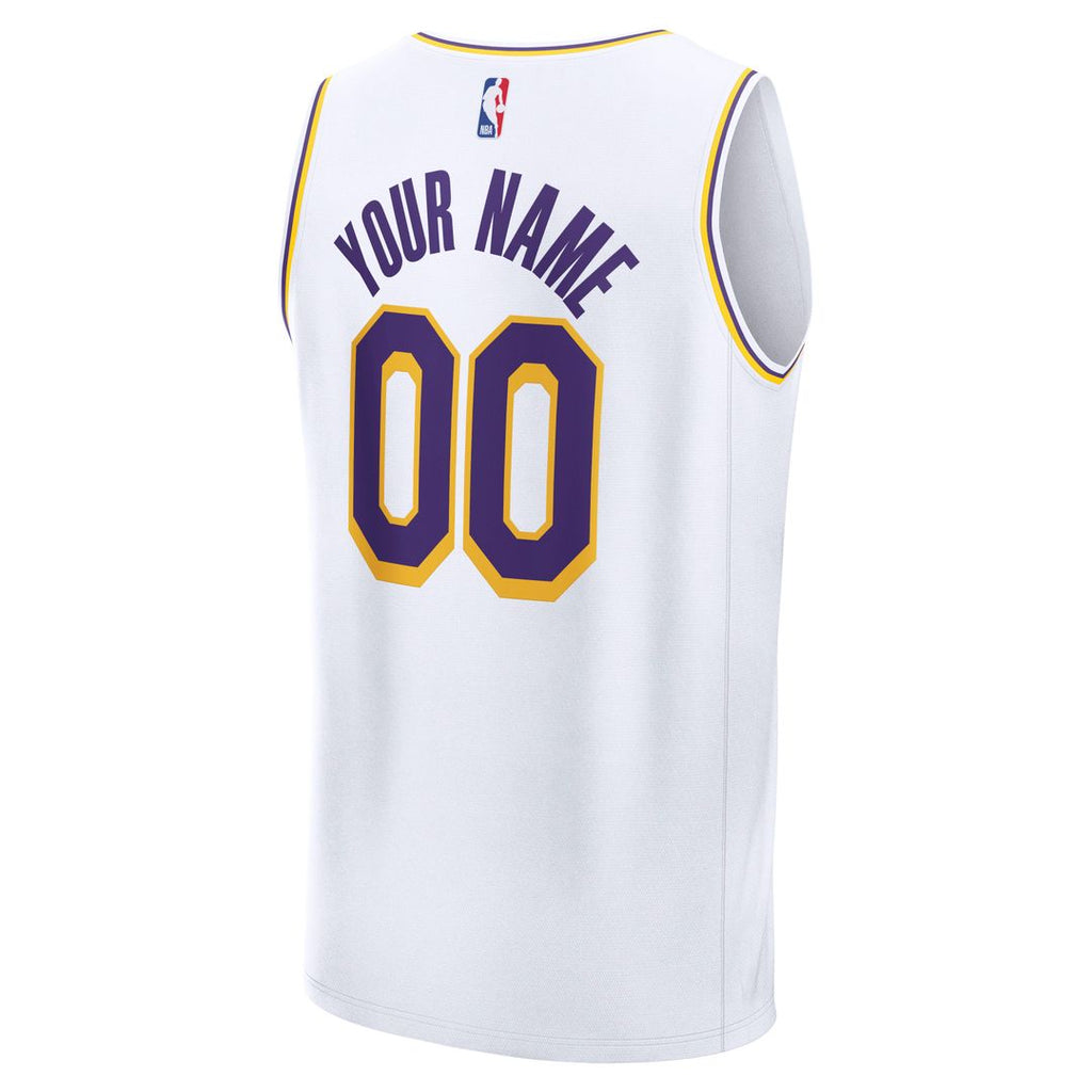 Los Angeles Lakers Fanatics Fast Break Custom Jersey - Icon Edition - Gold