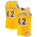 Los Angeles Lakers James Worthy Mitchell & Ness 1984/85 Hardwood Classics Swingman Jersey - Gold