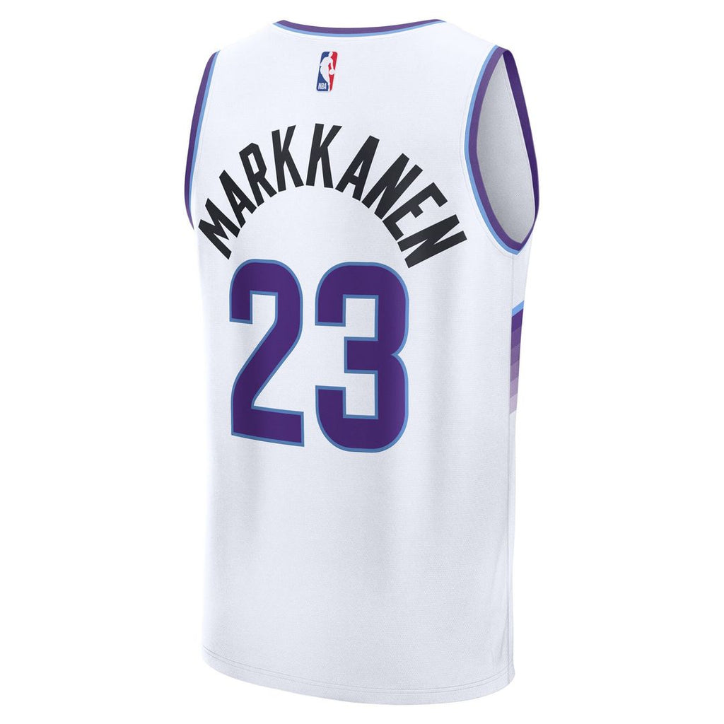 Utah Jazz Lauri Markkanen Fanatics Fast Break Replica Jersey - Association Edition - White