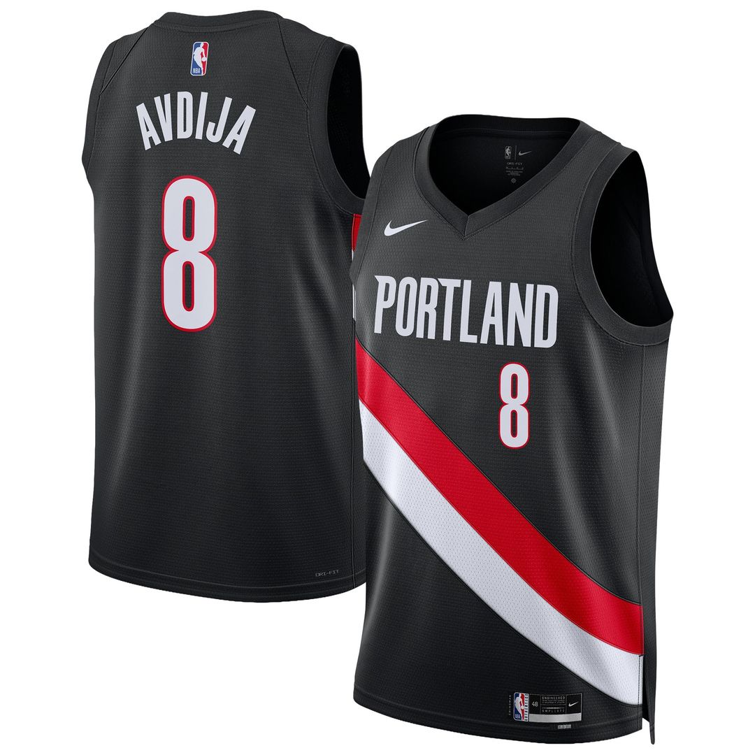 Portland Trail Blazers Deni Avdija Nike Unisex Swingman Jersey - Icon Edition - Black