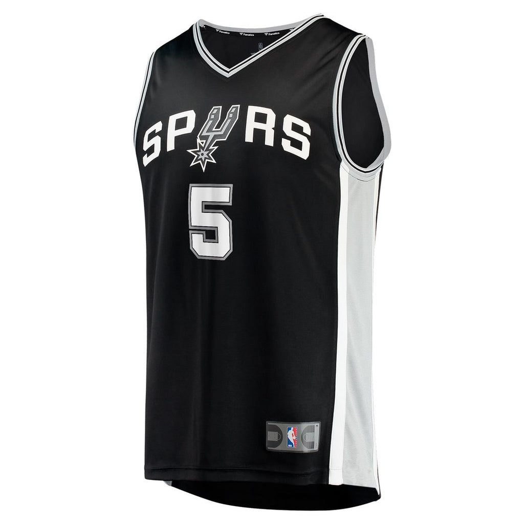 San Antonio Spurs Stephon Castle Fanatics 2024 NBA Draft Fast Break Player Jersey - Icon Edition - Black