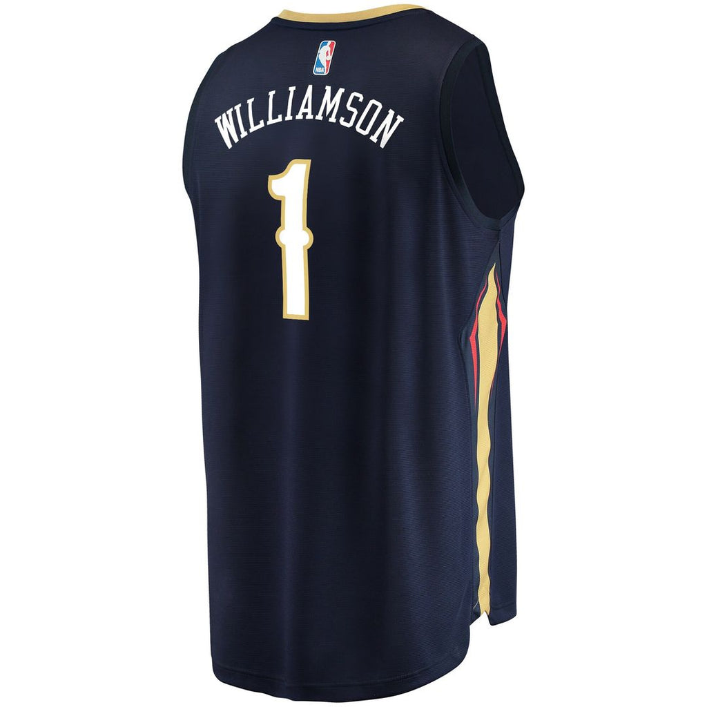 New Orleans Pelicans Zion Williamson Fanatics Replica Fast Break Jersey Navy - Icon Edition