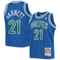 Minnesota Timberwolves Kevin Garnett Mitchell & Ness Youth 1995 - 96 Hardwood Classics Swingman Jersey - Blue