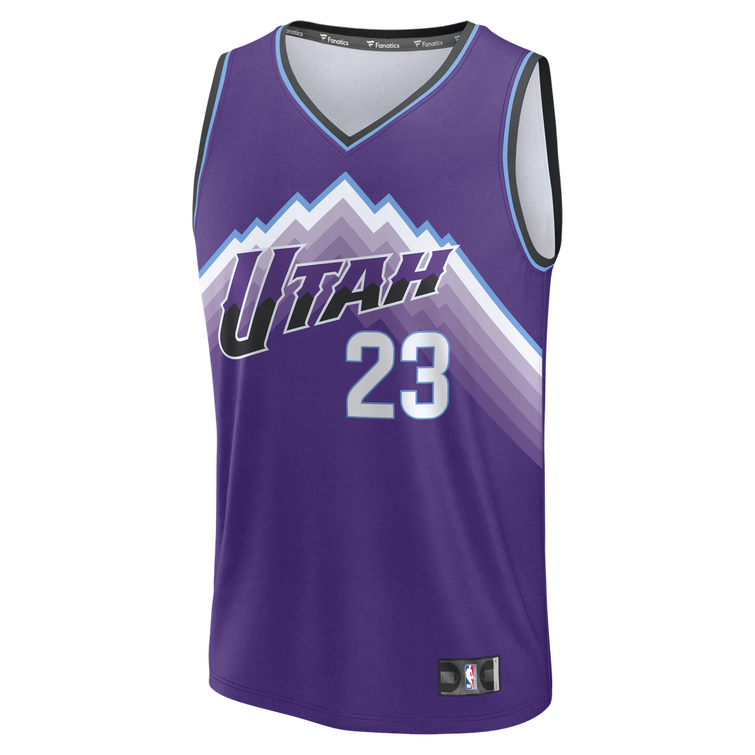 Utah Jazz Lauri Markkanen Fanatics Youth Fast Break Replica Jersey - Icon Edition - Purple