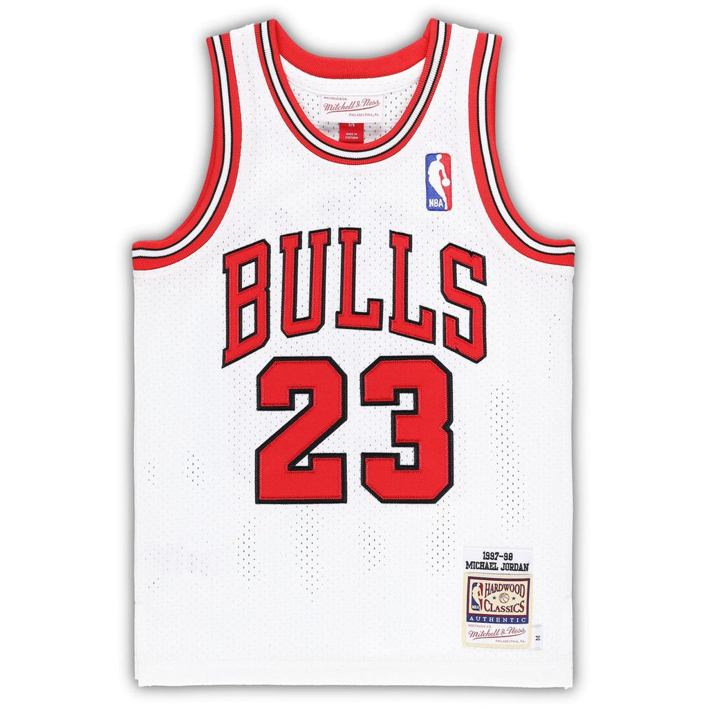 Chicago Bulls Michael Jordan Mitchell & Ness Preschool 1997/98 Hardwood Classics Authentic Jersey - White