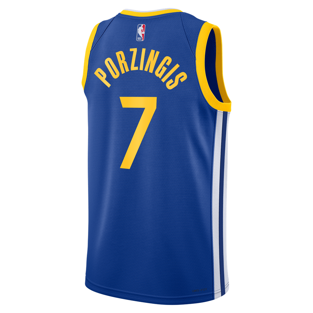 Golden State Warriors Kristaps Porziņģis Nike Unisex Swingman Jersey - Icon Edition - Royal