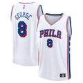 Philadelphia 76ers Paul George Fanatics Fast Break Replica Player Jersey - Association Edition - White