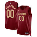 Cleveland Cavaliers Nike Unisex Swingman Custom Jersey Burgundy - Icon Edition