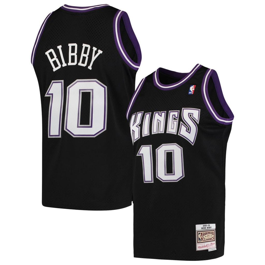 Sacramento Kings Mike Bibby Mitchell & Ness Hardwood Classics Swingman Jersey - Black