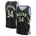 Milwaukee Bucks Giannis Antetokounmpo Fanatics Youth Fast Break Replica Player Jersey - Statement Edition - Black