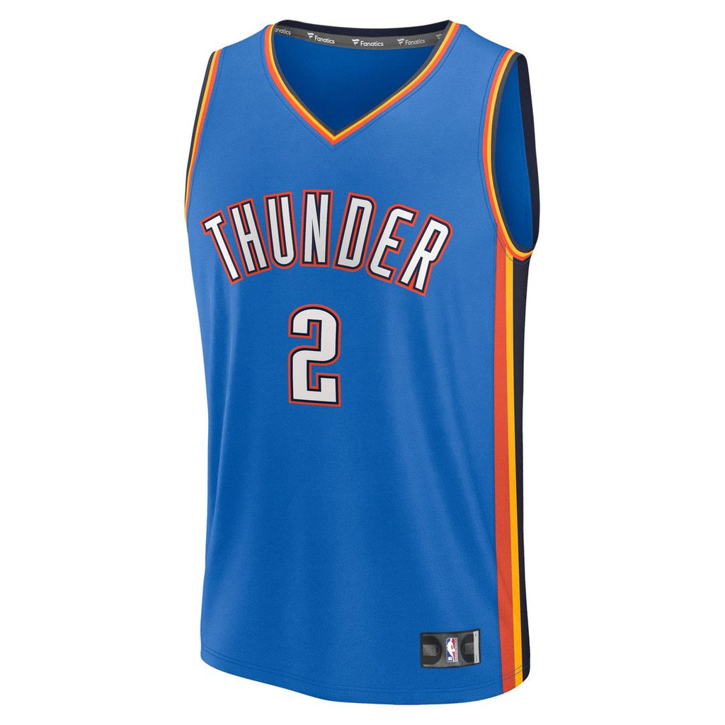 Oklahoma City Thunder Shai Gilgeous - Alexander Fanatics Fast Break Replica Player Jersey - Icon Edition - Blue