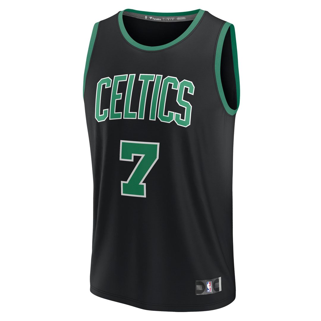 Boston Celtics Jaylen Brown Fanatics Fast Break Replica Player Jersey - Statement Edition - Black