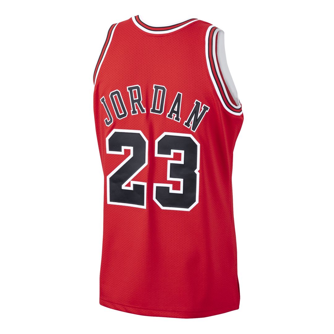 Chicago Bulls Michael Jordan Mitchell & Ness 1997/98 Hardwood Classics Authentic Jersey - Scarlet