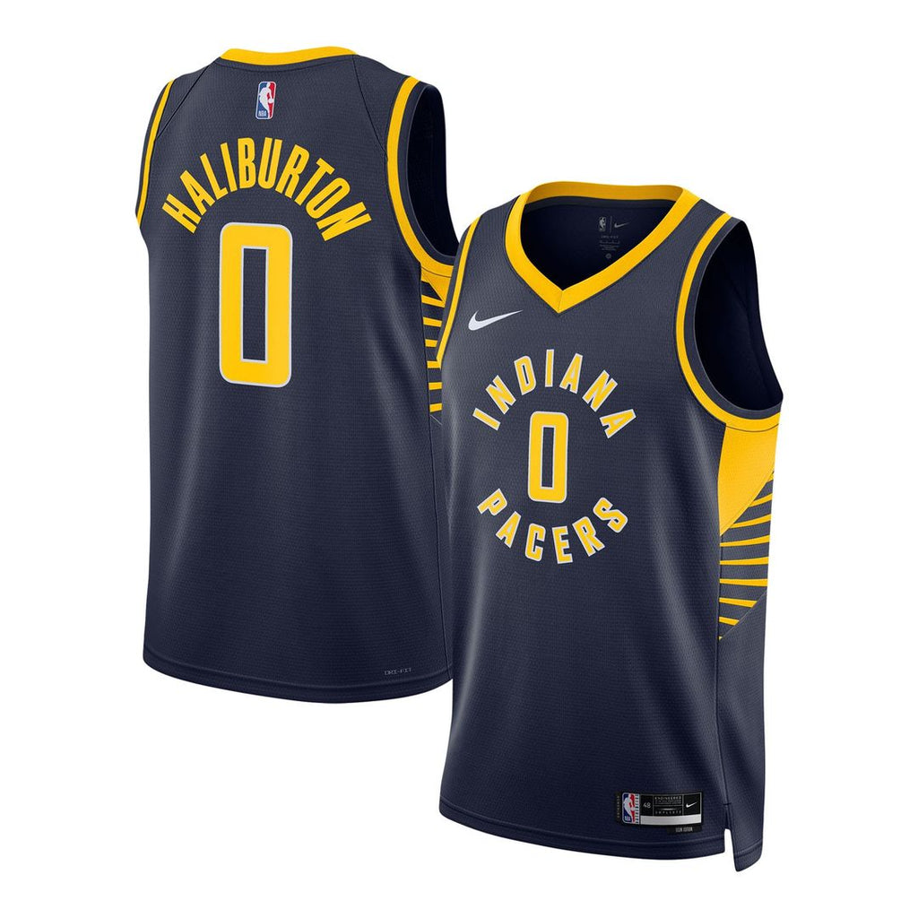 Indiana Pacers Tyrese Haliburton Nike Unisex Swingman Jersey - Icon Edition - Navy