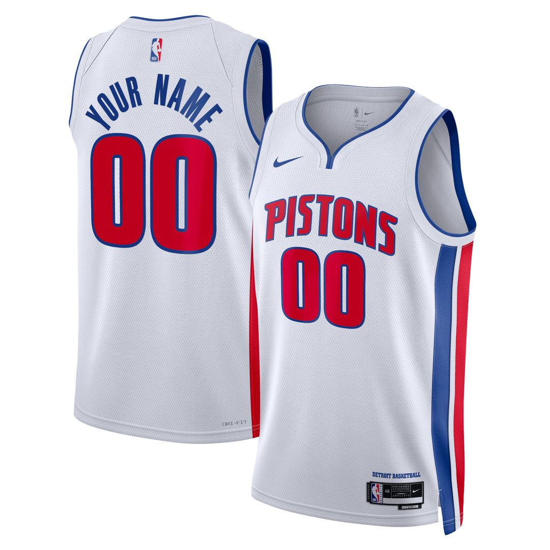 Detroit Pistons Nike Unisex Swingman Custom Jersey Blue - Icon Edition