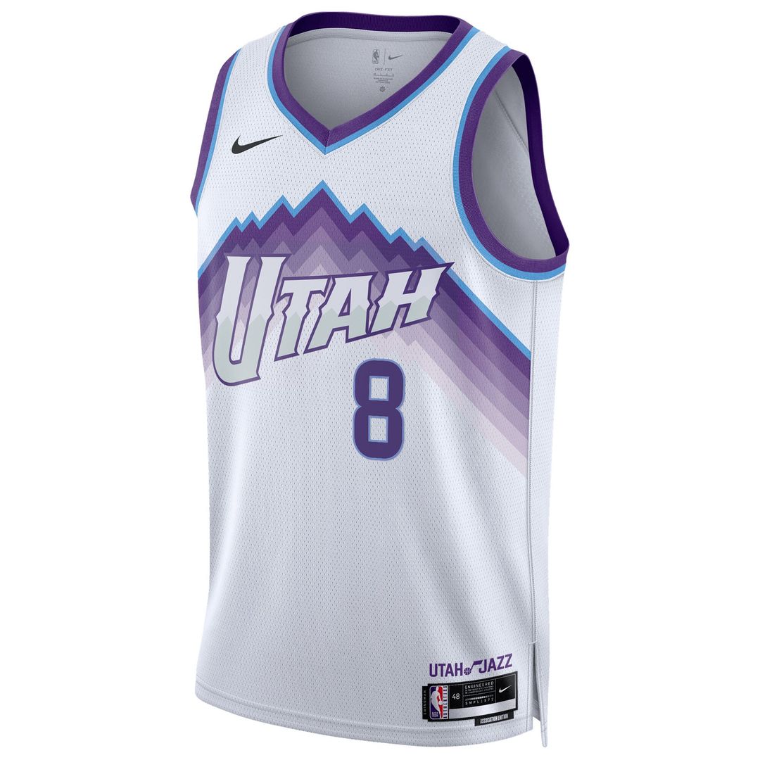 Utah Jazz Isaiah Collier Nike Unisex Swingman Jersey - Association Edition - White