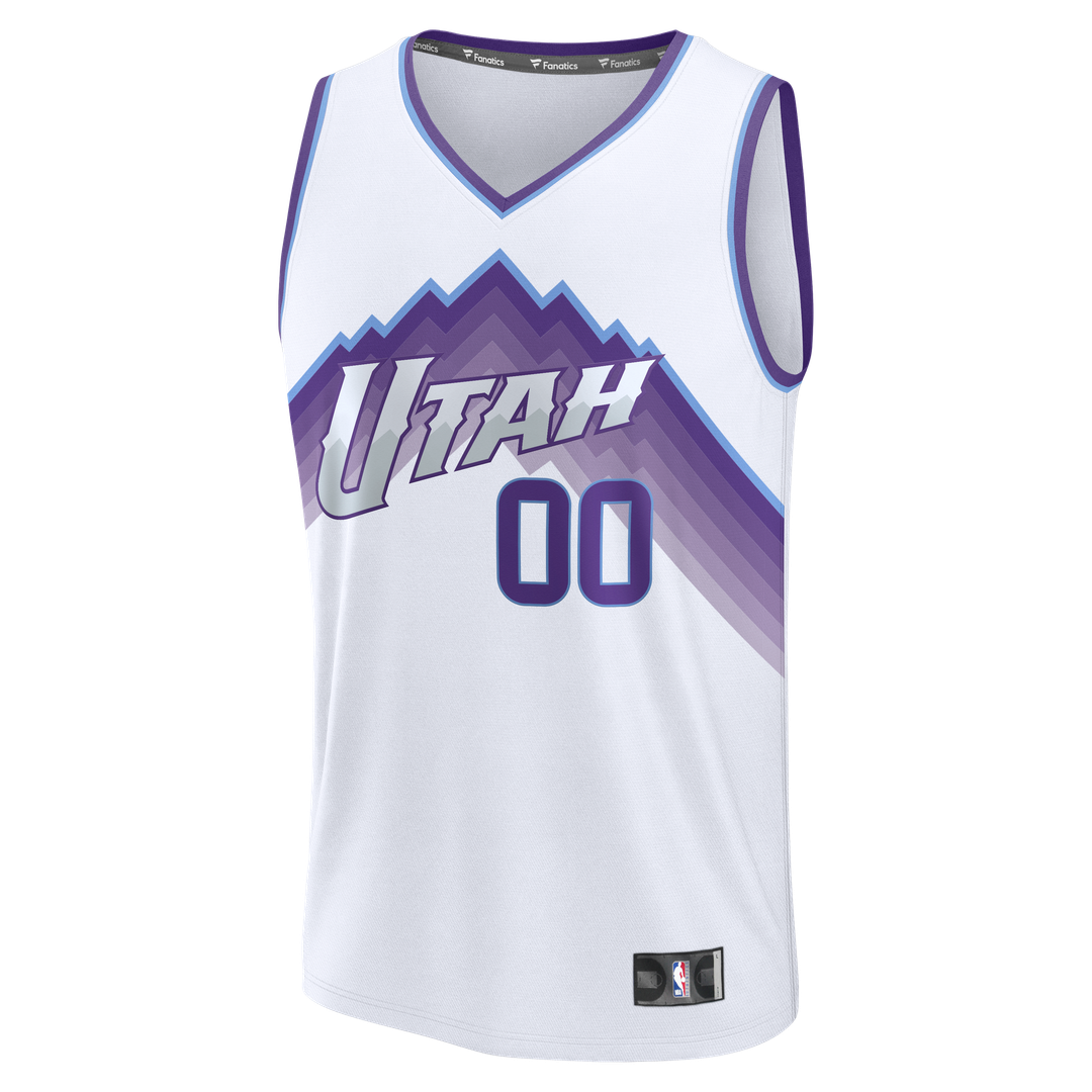 Utah Jazz Fanatics Fast Break Replica Custom Jersey - Purple - Icon Edition