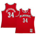 Milwaukee Bucks Giannis Antetokounmpo Mitchell & Ness 2014/15 Hardwood Classics Swingman Jersey - Red