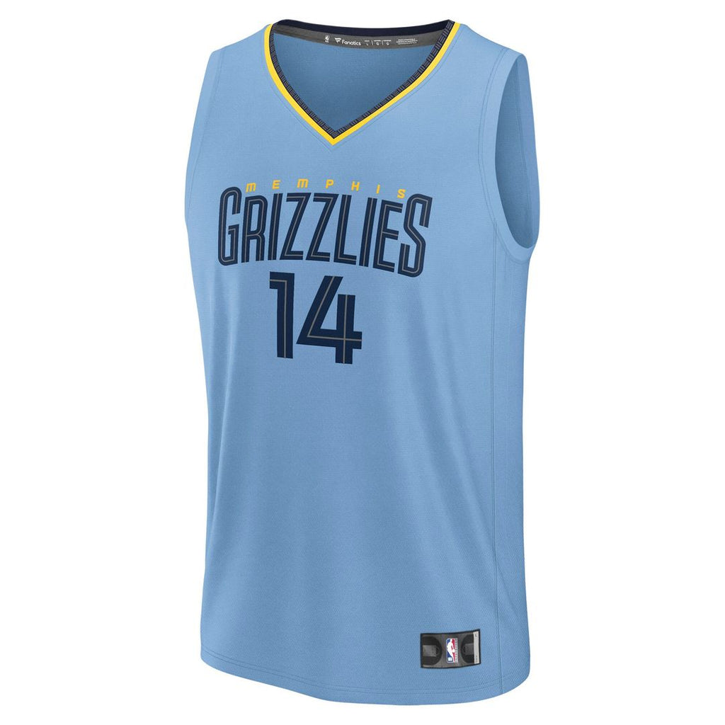 Memphis Grizzlies Zach Edey Fanatics Fast Break Replica Player Jersey - Statement Edition - Light Blue