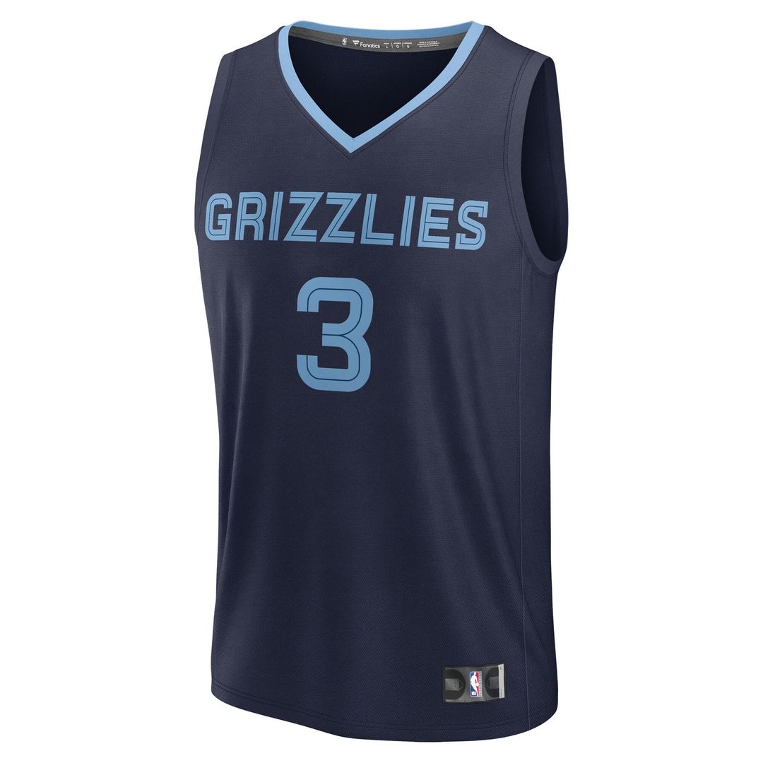 Memphis Grizzlies Kentavious Caldwell - Pope Fanatics Youth Fast Break Replica Player Jersey - Icon Edition - Navy