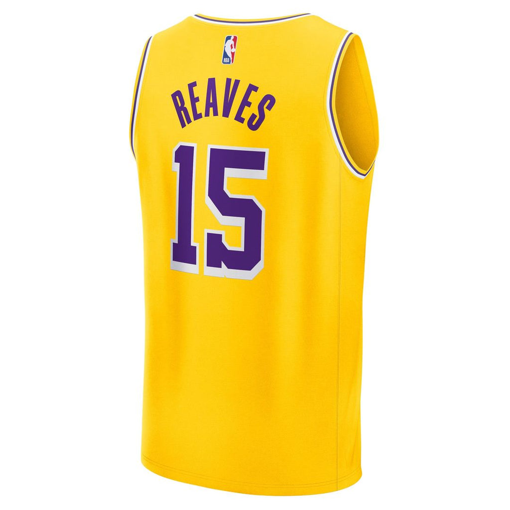 Los Angeles Lakers Austin Reaves Fanatics Fast Break Replica Jersey - Gold - Icon Edition