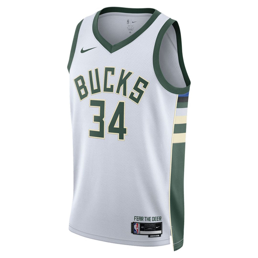 Milwaukee Bucks Giannis Antetokounmpo Nike Unisex Swingman Jersey - Association Edition - White