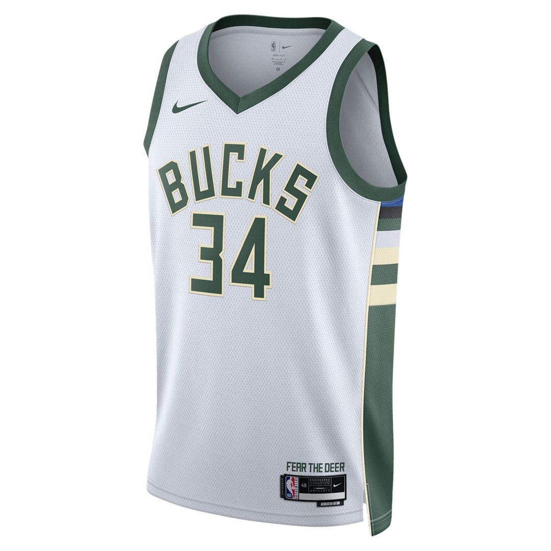 Milwaukee Bucks Giannis Antetokounmpo Nike Unisex Swingman Jersey - Association Edition - White