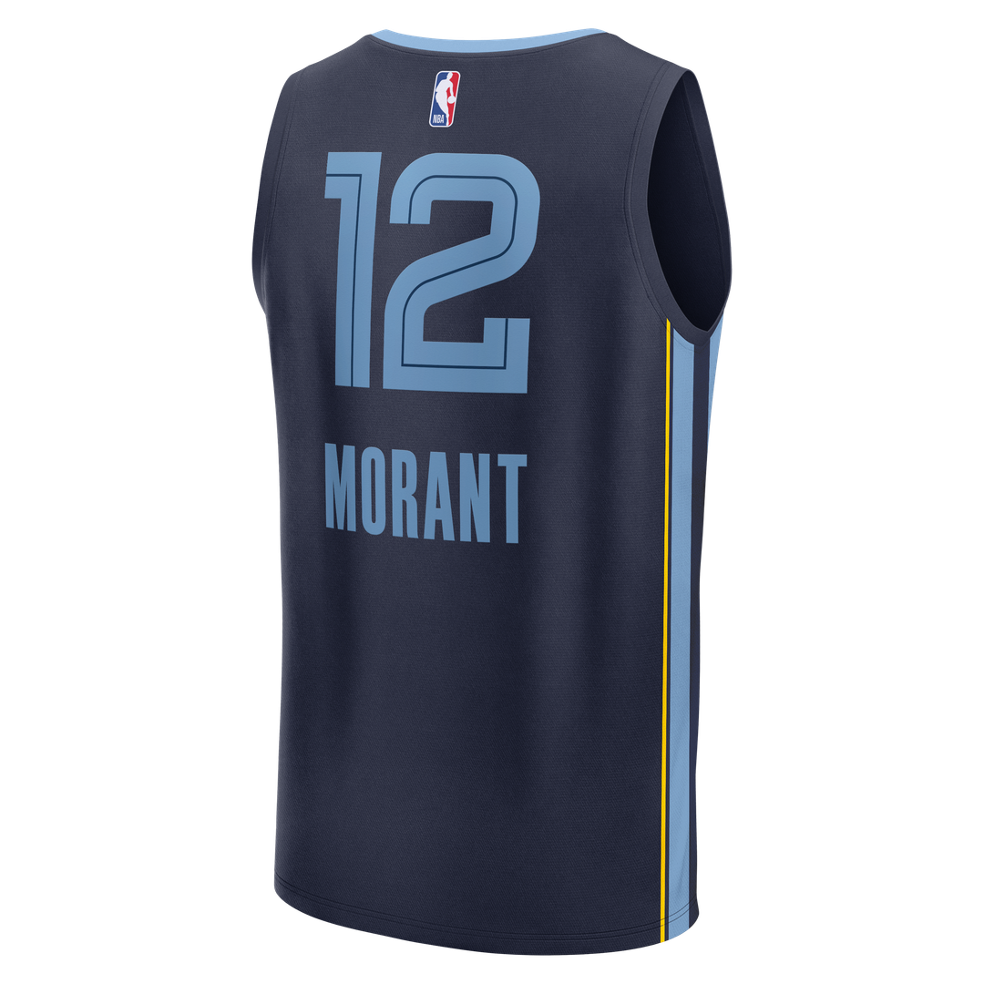 Memphis Grizzlies Ja Morant Fanatics Fast Break Replica Player Jersey - Icon Edition - Navy