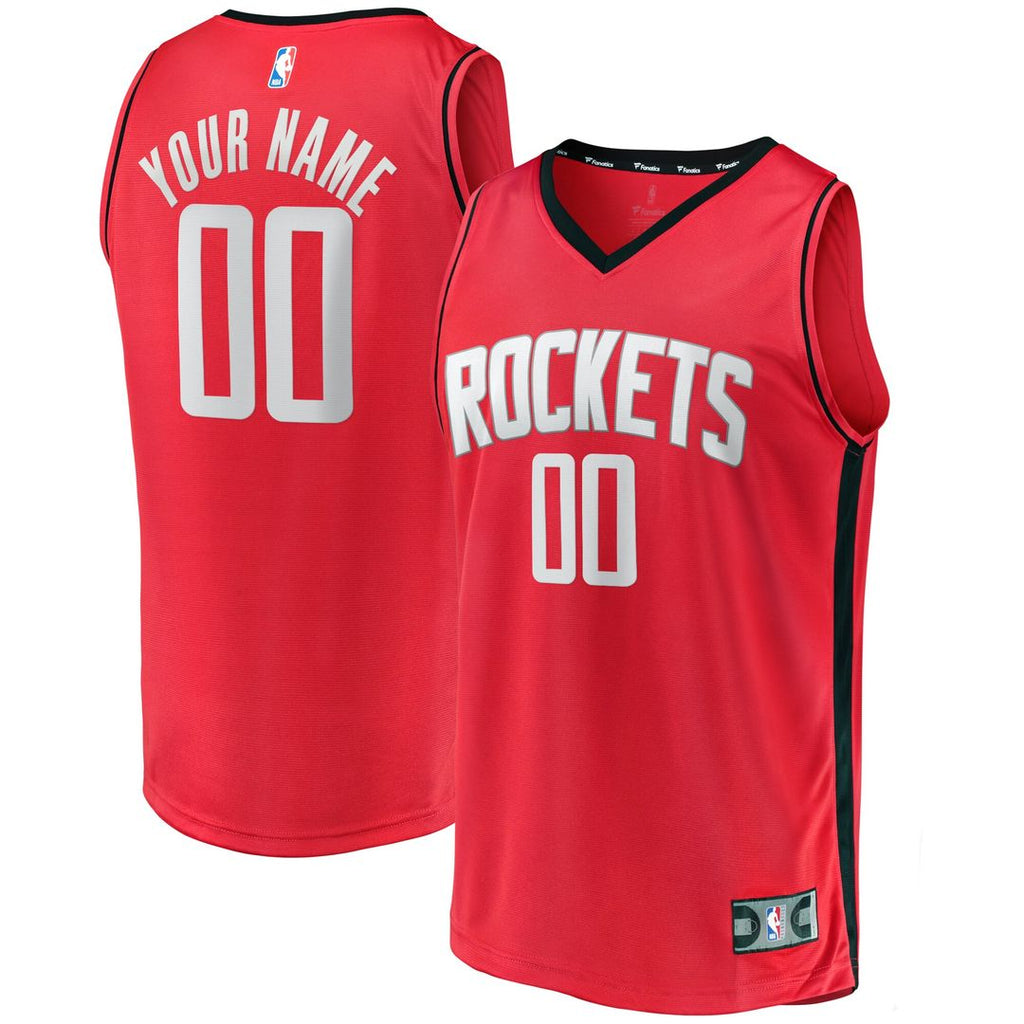 Houston Rockets Fanatics Youth Fast Break Custom Replica Jersey - Icon Edition - Red