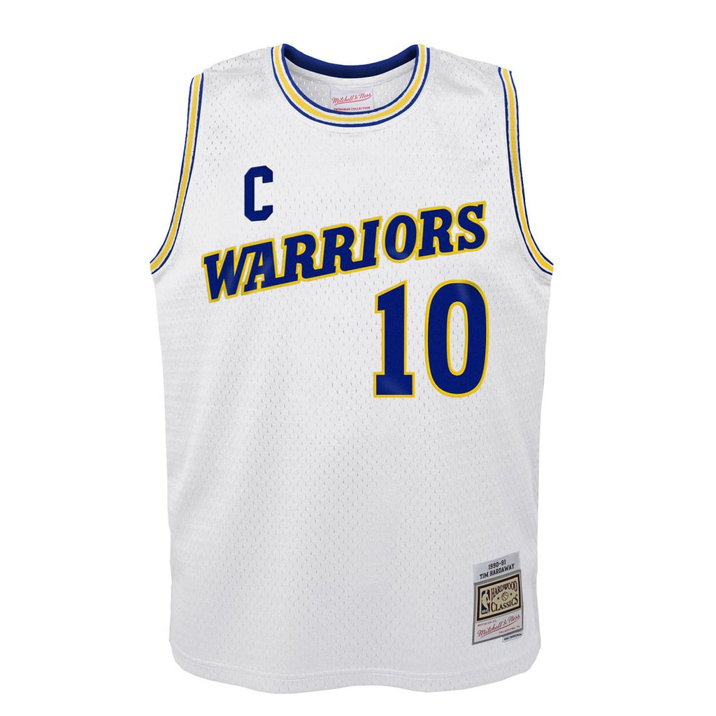 Golden State Warriors Tim Hardaway Mitchell & Ness Youth 1990 - 91 Hardwood Classics Swingman Throwback Home Jersey - White