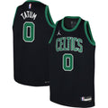 Boston Celtics Jayson Tatum Jordan Brand Youth Swingman Jersey - Statement Edition - Black