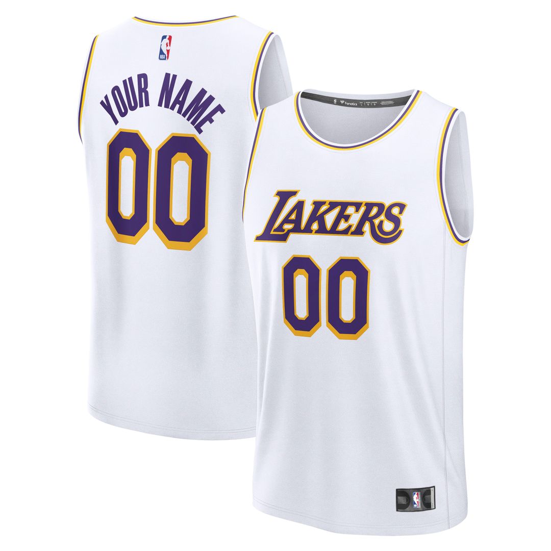 Los Angeles Lakers Fanatics Fast Break Custom Jersey - Icon Edition - Gold