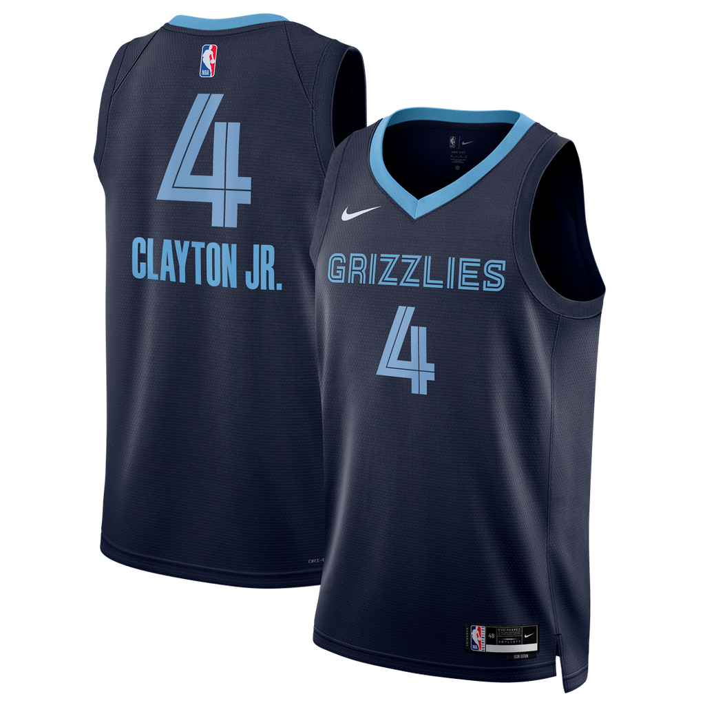 Memphis Grizzlies Walter Clayton Jr. Nike Unisex Swingman Jersey - Icon Edition - Navy