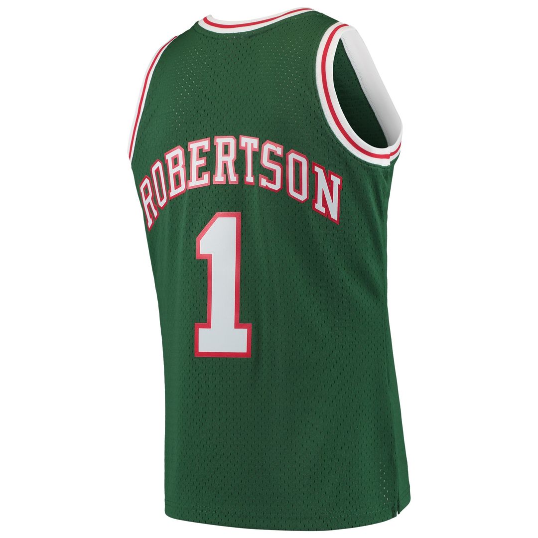 Milwaukee Bucks Oscar Robertson Mitchell & Ness 1971/72 Hardwood Classics Swingman Jersey - Green